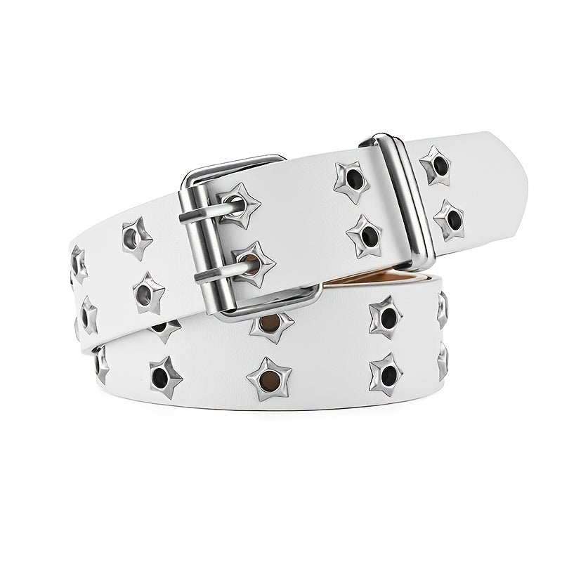 Bauluvio - Star Eyelet Double Pin Buckle Gürtel