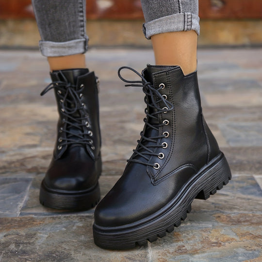 Damen Schnürstiefel Combat Boots