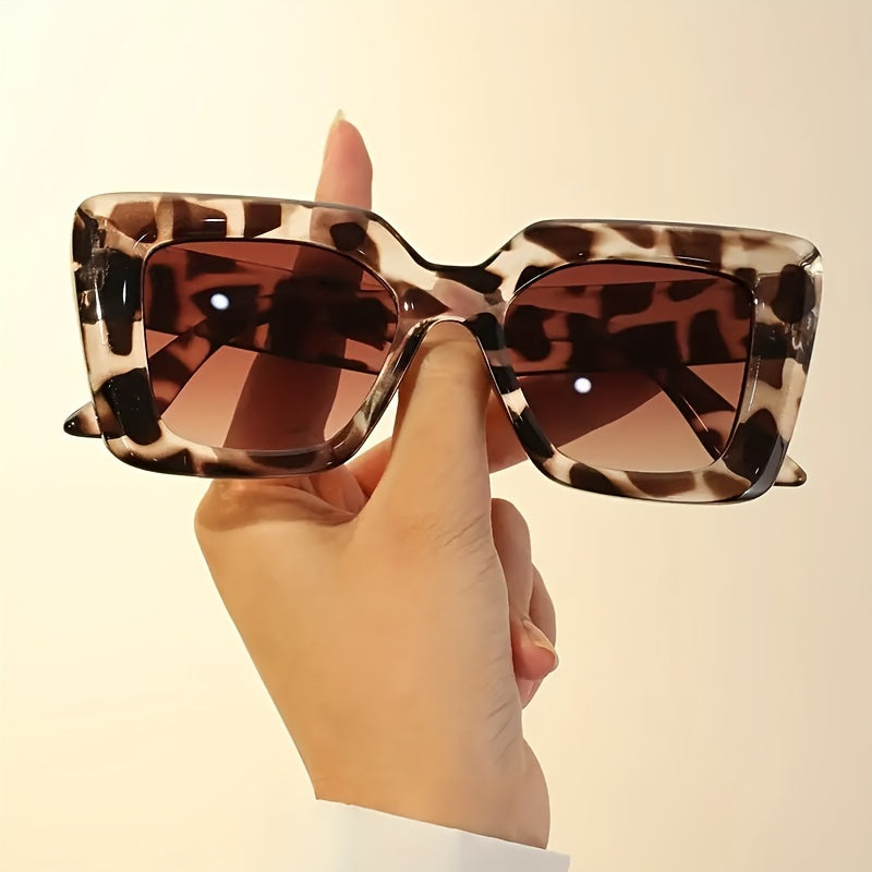 Bauluvio - Leopard Squarefashion Brillen für Frauen