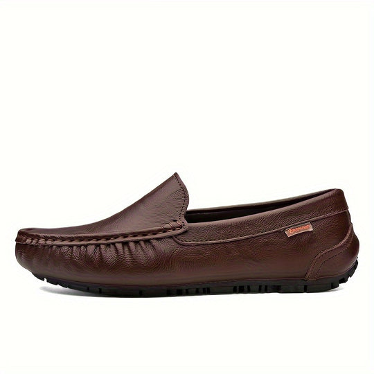 Bauluvio - Herren Top Grain Leder Slip-On Schuhe