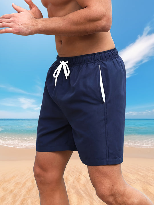 Bauluvio - Solide Sommershorts für Männer mit Taschen