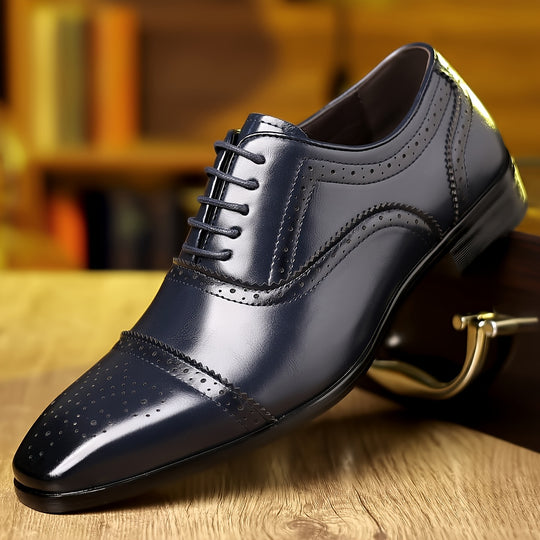 Bauluvio - Men's Cap-toe Oxford Shoes