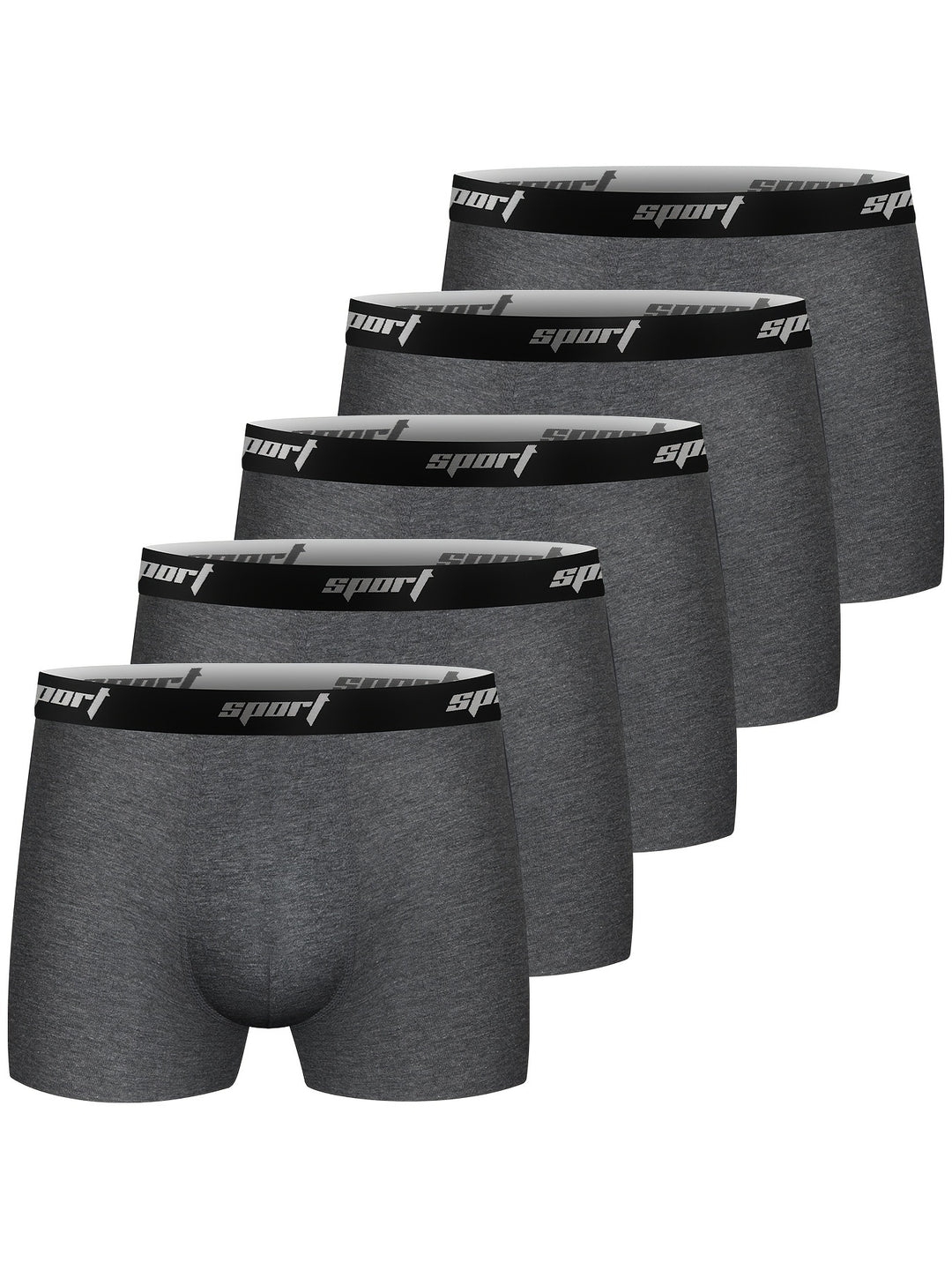 Bauluvio - 5er-Pack weiche, dehnbare Boxershorts für Männer