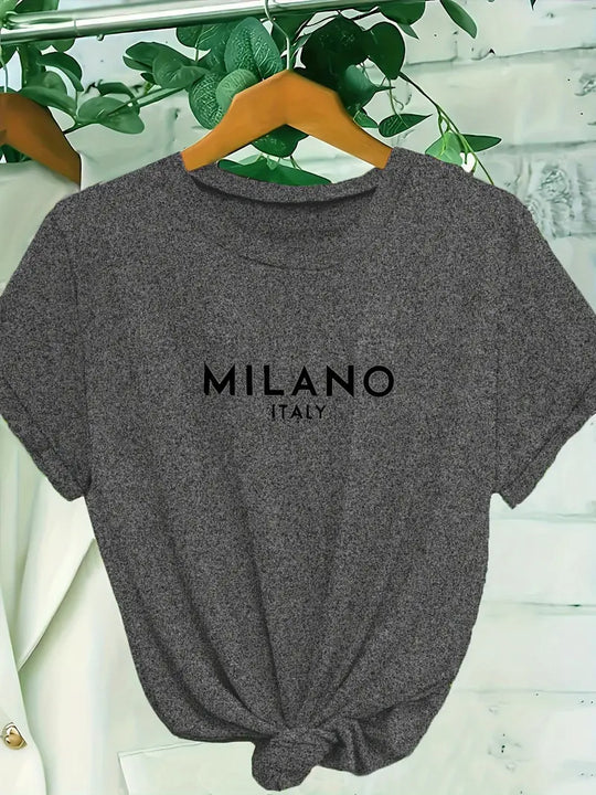 Milano T-Shirt mit Rundhalsausschnitt