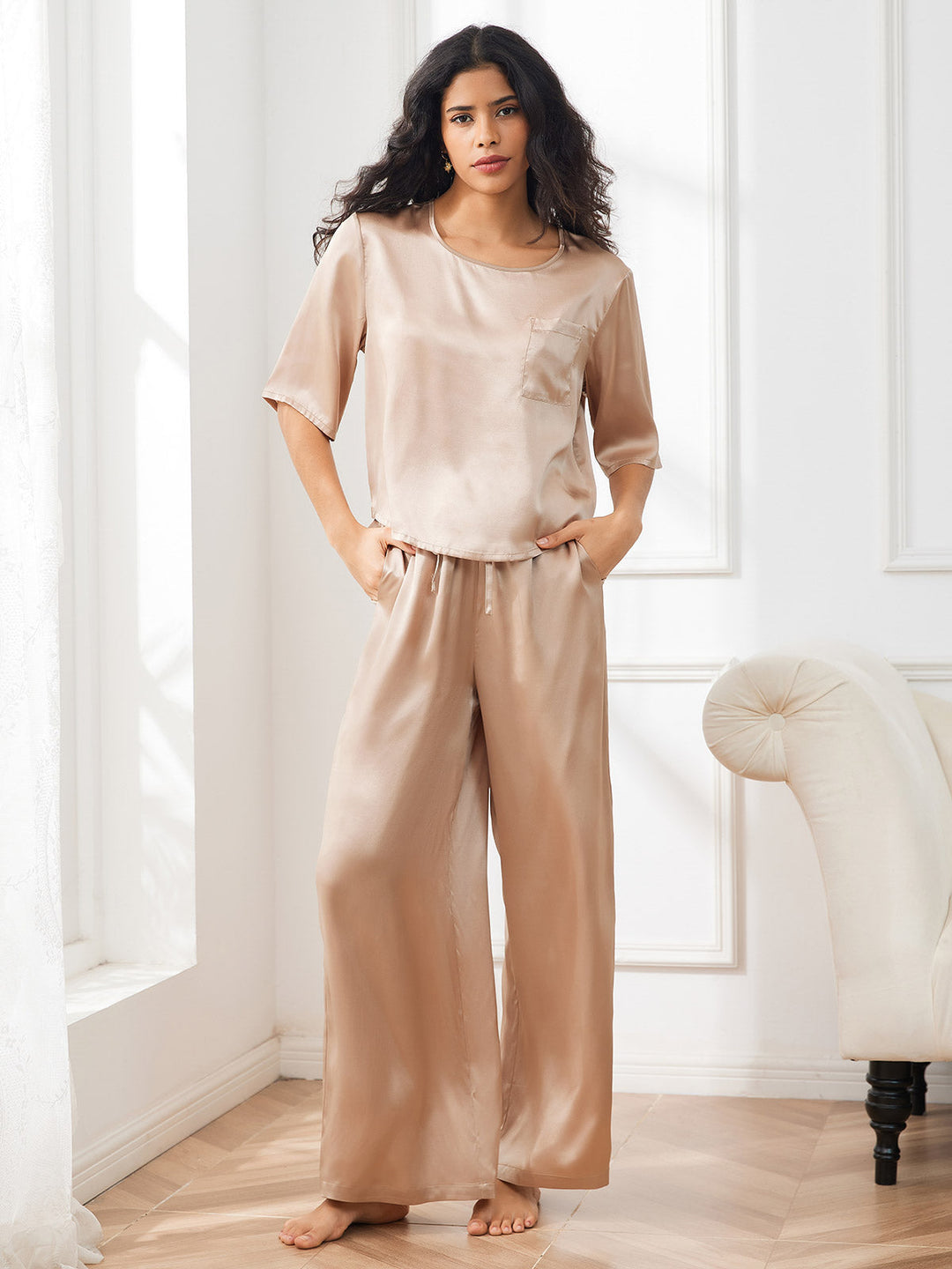 Bauluvio - Elegantes Pyjama-Set aus Seide