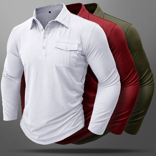 Bauluvio - Klassisches Slim Fit Poloshirt für Männer