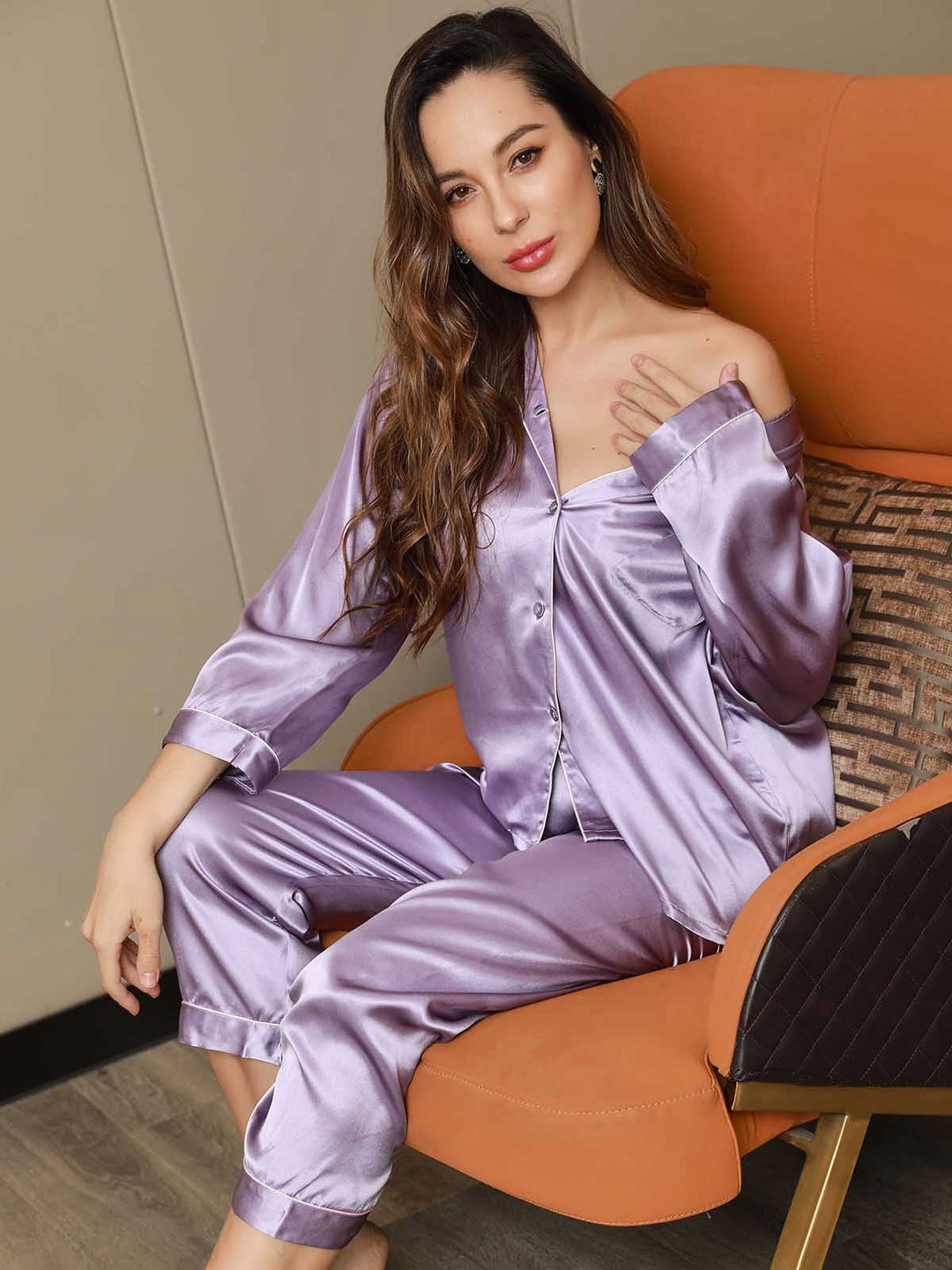 Bauluvio - Luxuriöses Pyjama-Set aus Seide für Frauen