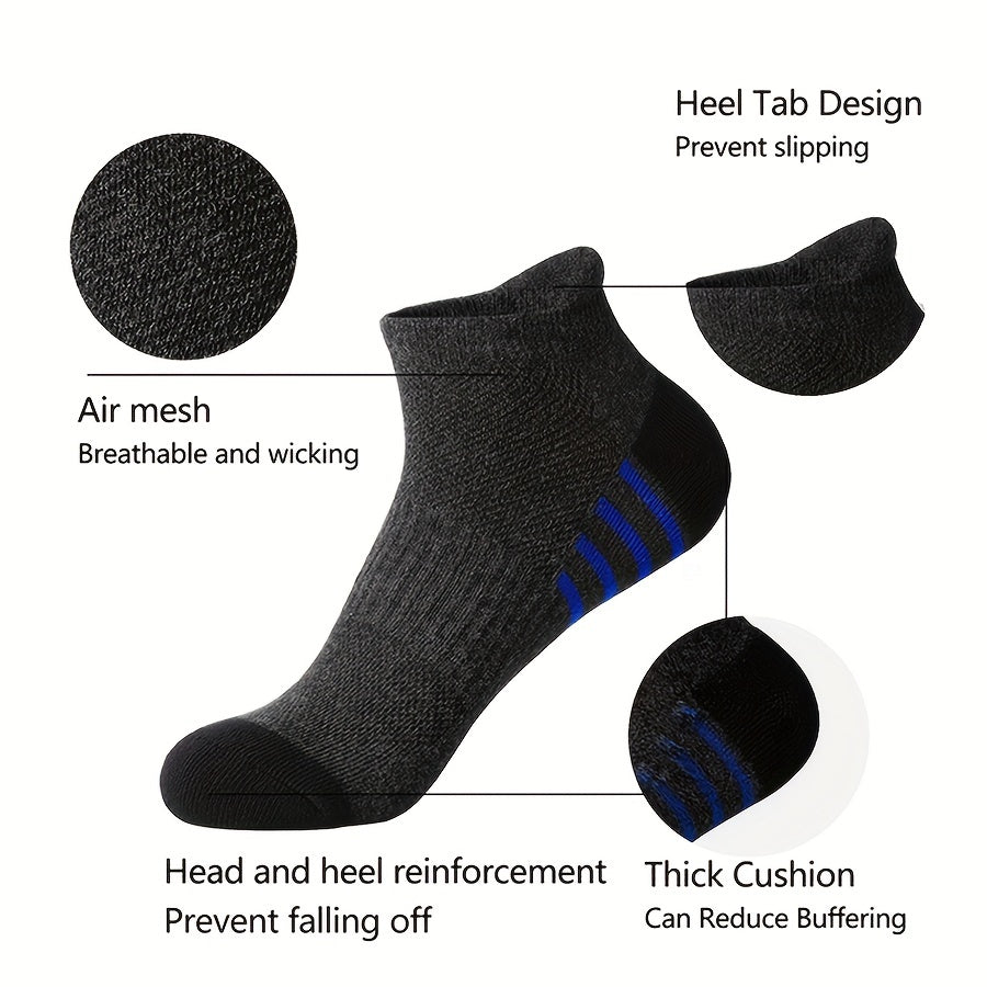 Bauluvio - Lässige gestreifte Sportsocken für Männer (12 Paare)