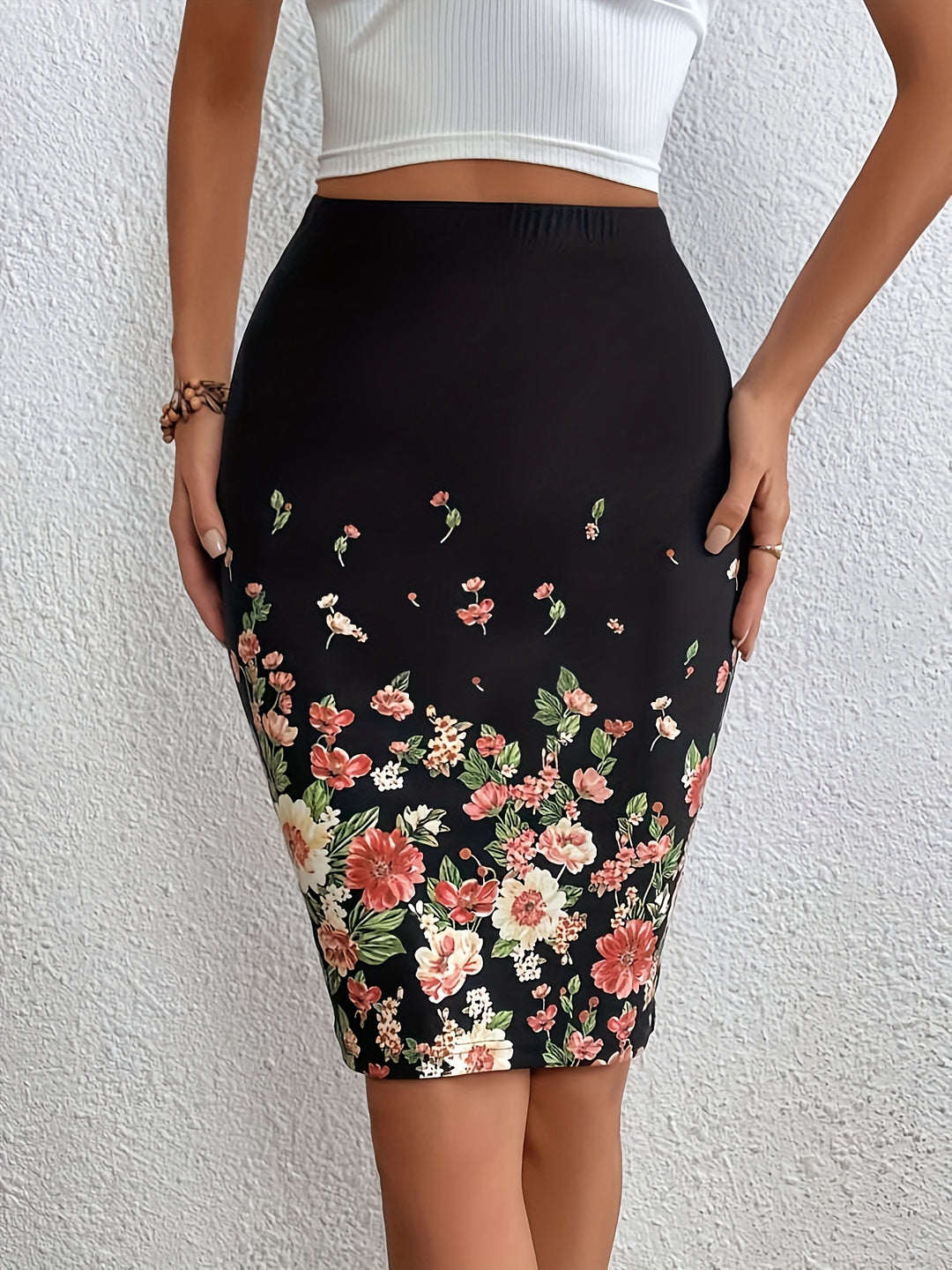 Eleganter Bodycon-Rock mit hoher Taille für Frauen