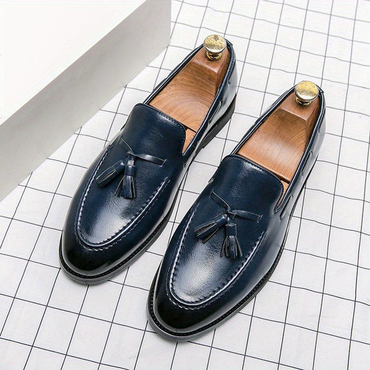 Bauluvio - Vintage Kunstleder Loafer für Männer