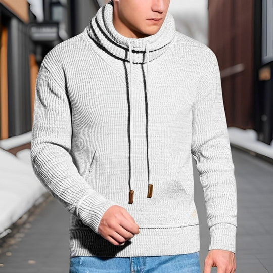 Bauluvio - Herren-Rollkragenpullover mit Kordelzug