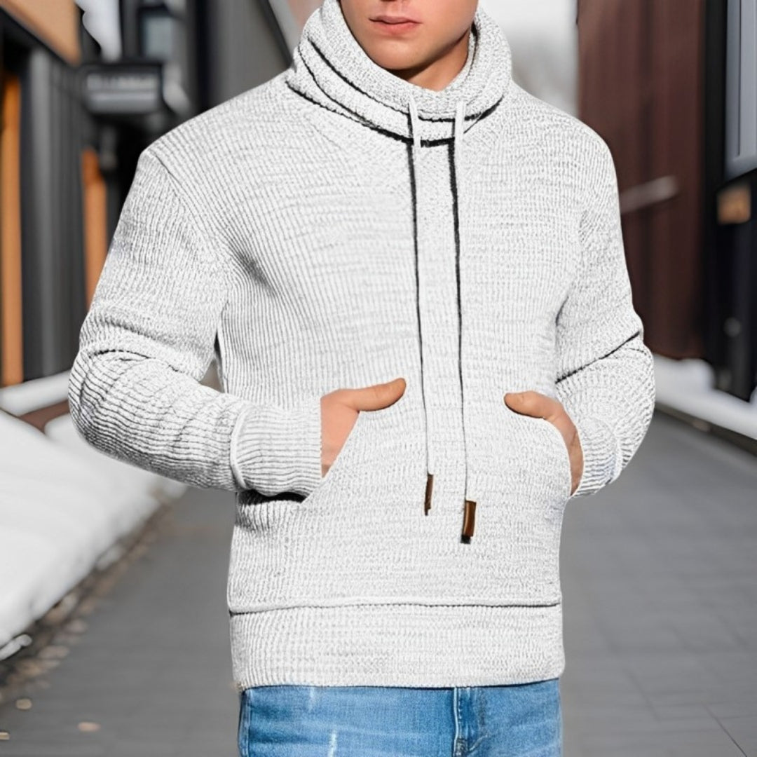 Bauluvio - Herren-Rollkragenpullover mit Kordelzug