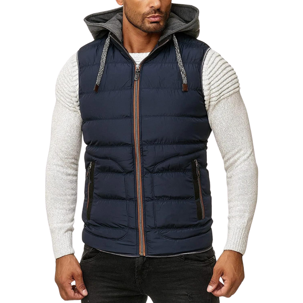 Bauluvio - Spring Bodywarmer mit abnehmbarer Kapuze für Männer