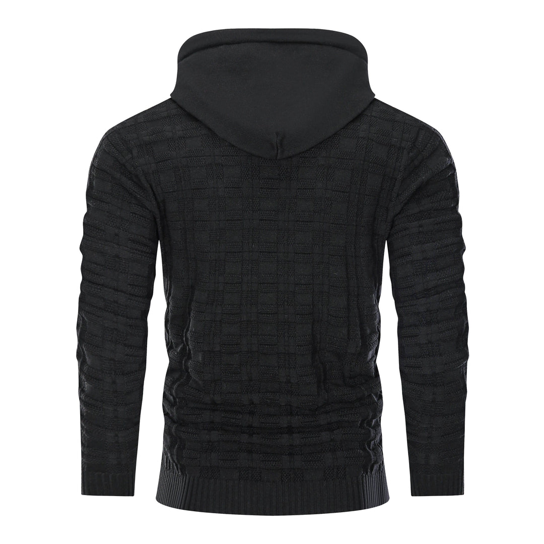 Bauluvio - Herrenstrickpullover mit Kapuze