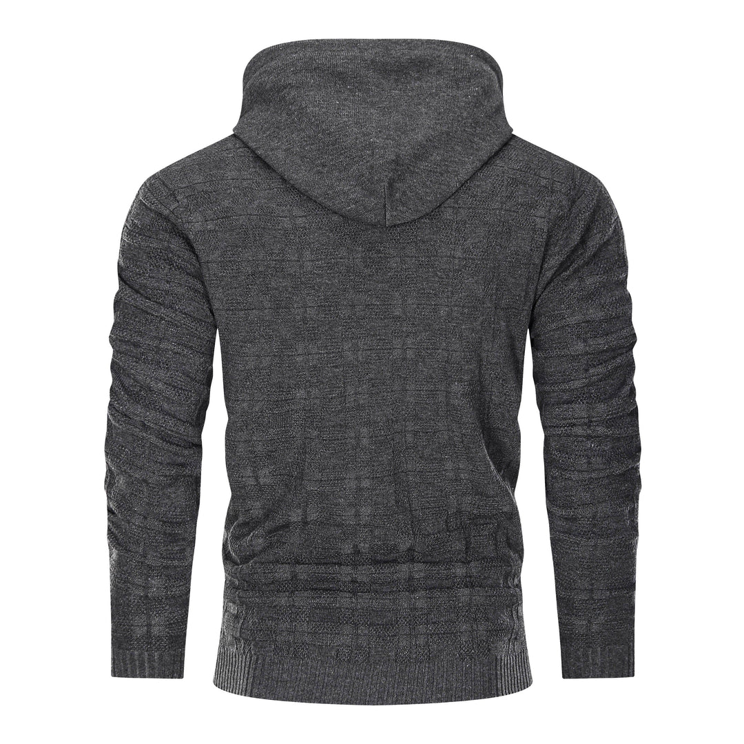 Bauluvio - Herrenstrickpullover mit Kapuze