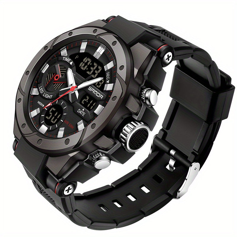 Bauluvio - Herren-Sport-Outdoor-Uhr