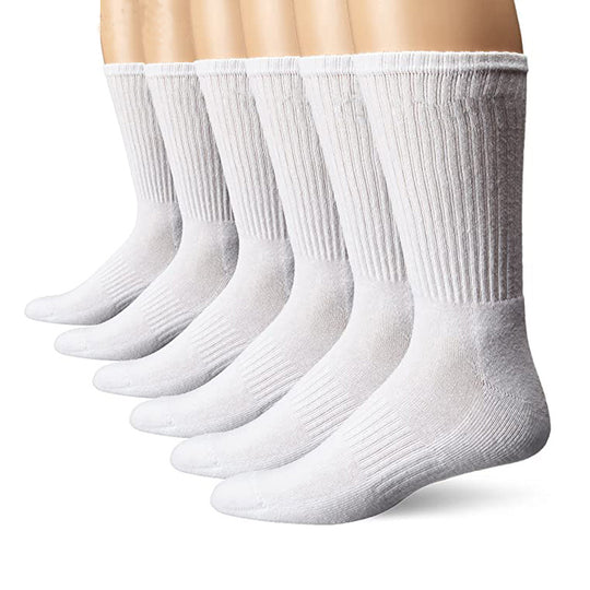 Bauluvio - Kurze Crew-Socken aus fester Baumwolle für Männer (6 Paare)