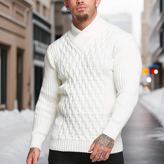 Bauluvio - Stylischer Herren-Rollkragenpullover aus Strick