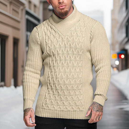 Bauluvio - Stylischer Herren-Rollkragenpullover aus Strick