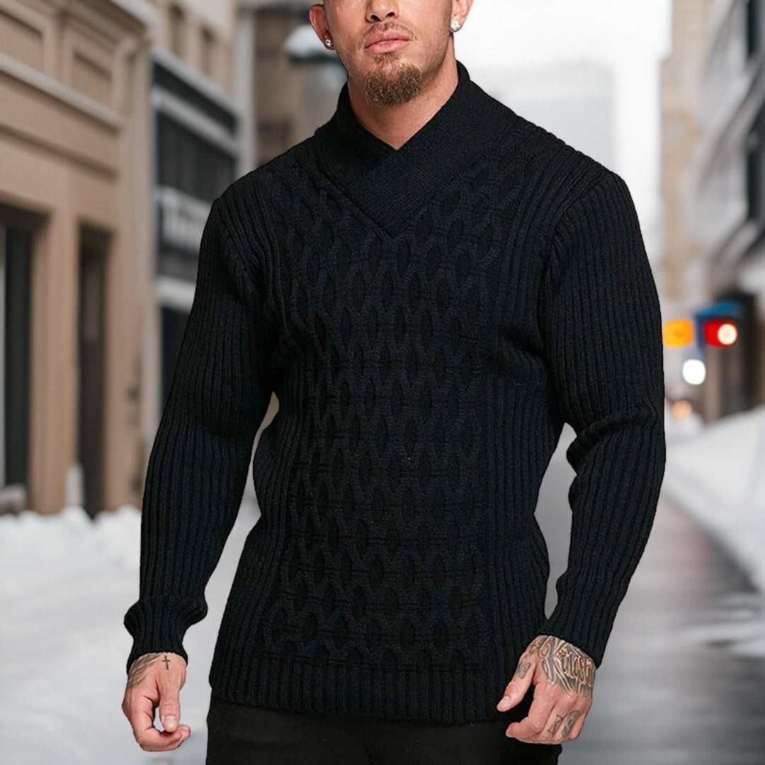 Bauluvio - Stylischer Herren-Rollkragenpullover aus Strick