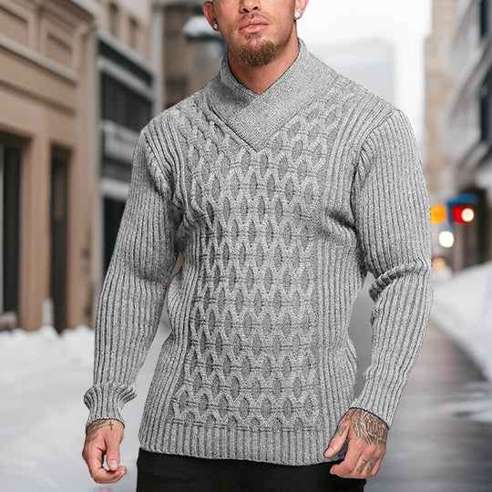 Bauluvio - Stylischer Herren-Rollkragenpullover aus Strick