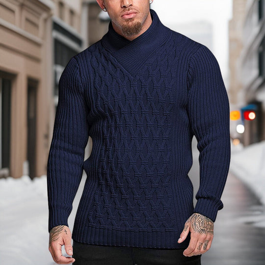 Bauluvio - Stylischer Herren-Rollkragenpullover aus Strick