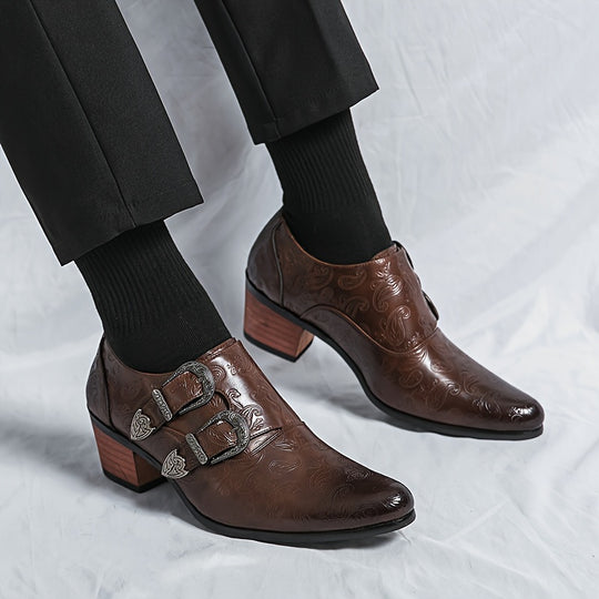 Bauluvio - Vintage-Monk-Schuhe für Männer