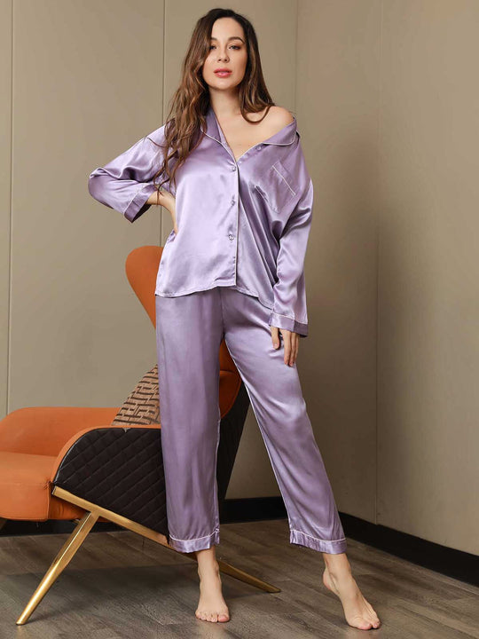 Bauluvio - Luxuriöses Pyjama-Set aus Seide für Frauen