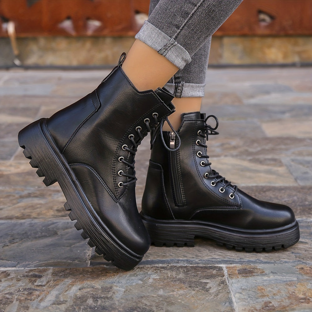 Damen Schnürstiefel Combat Boots