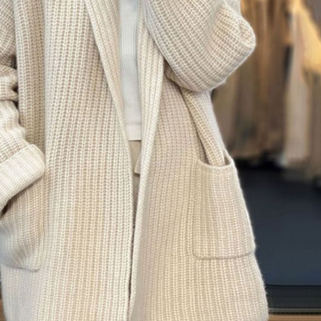 Lange Strickjacke für Frauen