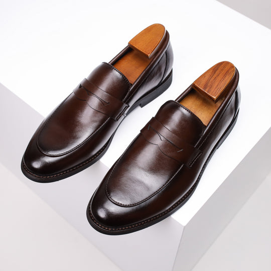 Bauluvio - Herren-Penny-Loafer aus Leder