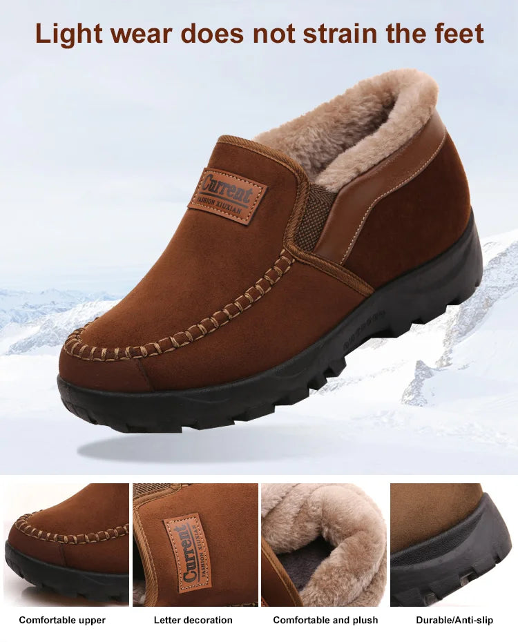 Bauluvio - Warme Winterstiefel aus Samt und Fleece