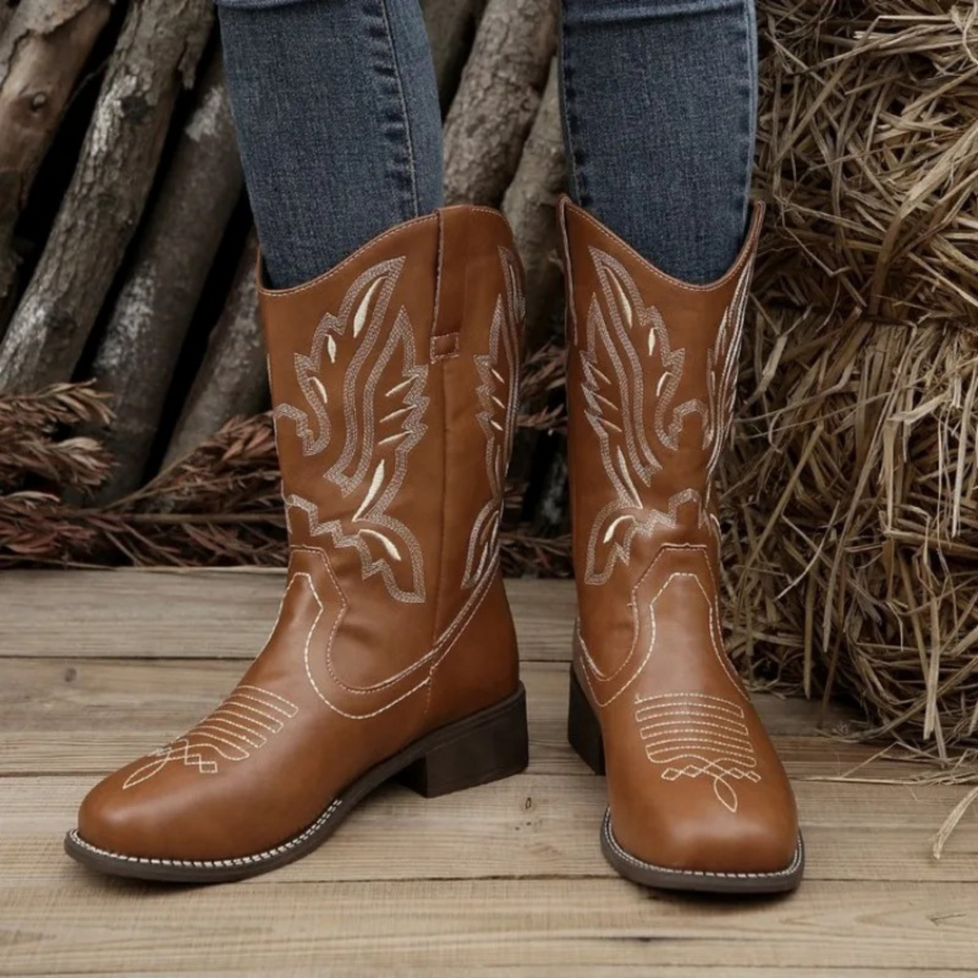 Rutschfeste Cowboystiefel für Frauen