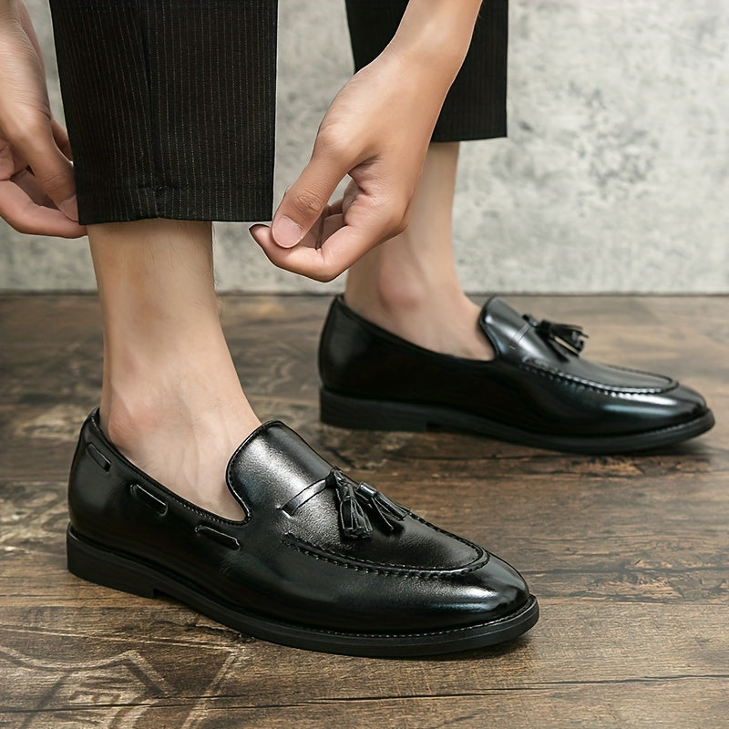 Bauluvio - Vintage Kunstleder Loafer für Männer