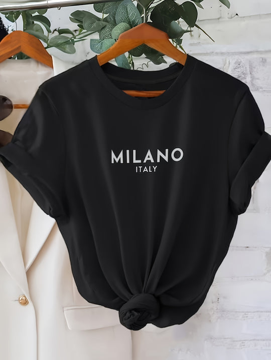 Milano T-Shirt mit Rundhalsausschnitt