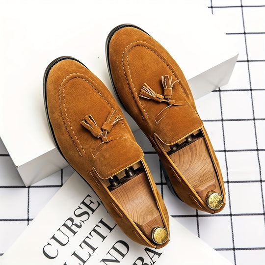 Bauluvio - Vintage Loafer aus Wildleder für Männer