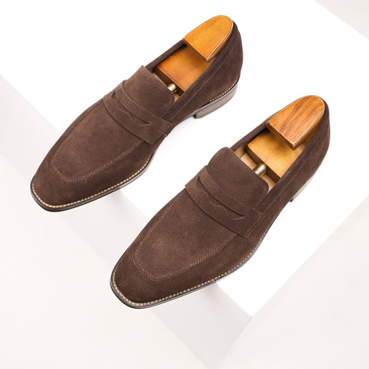 Bauluvio - Herren Penny Loafers aus Wildleder