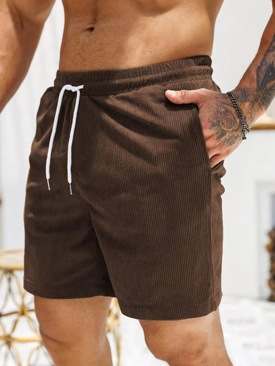 Bauluvio - Herren-Cord-Sommer-Shorts