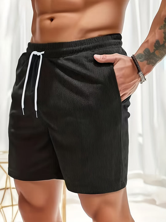 Bauluvio - Herren-Cord-Sommer-Shorts