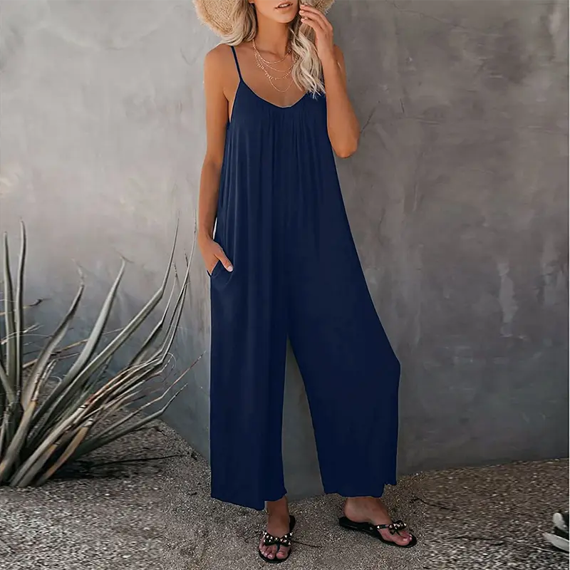 Bauluvio - Spring Breeze Damen-Overall mit weitem Bein