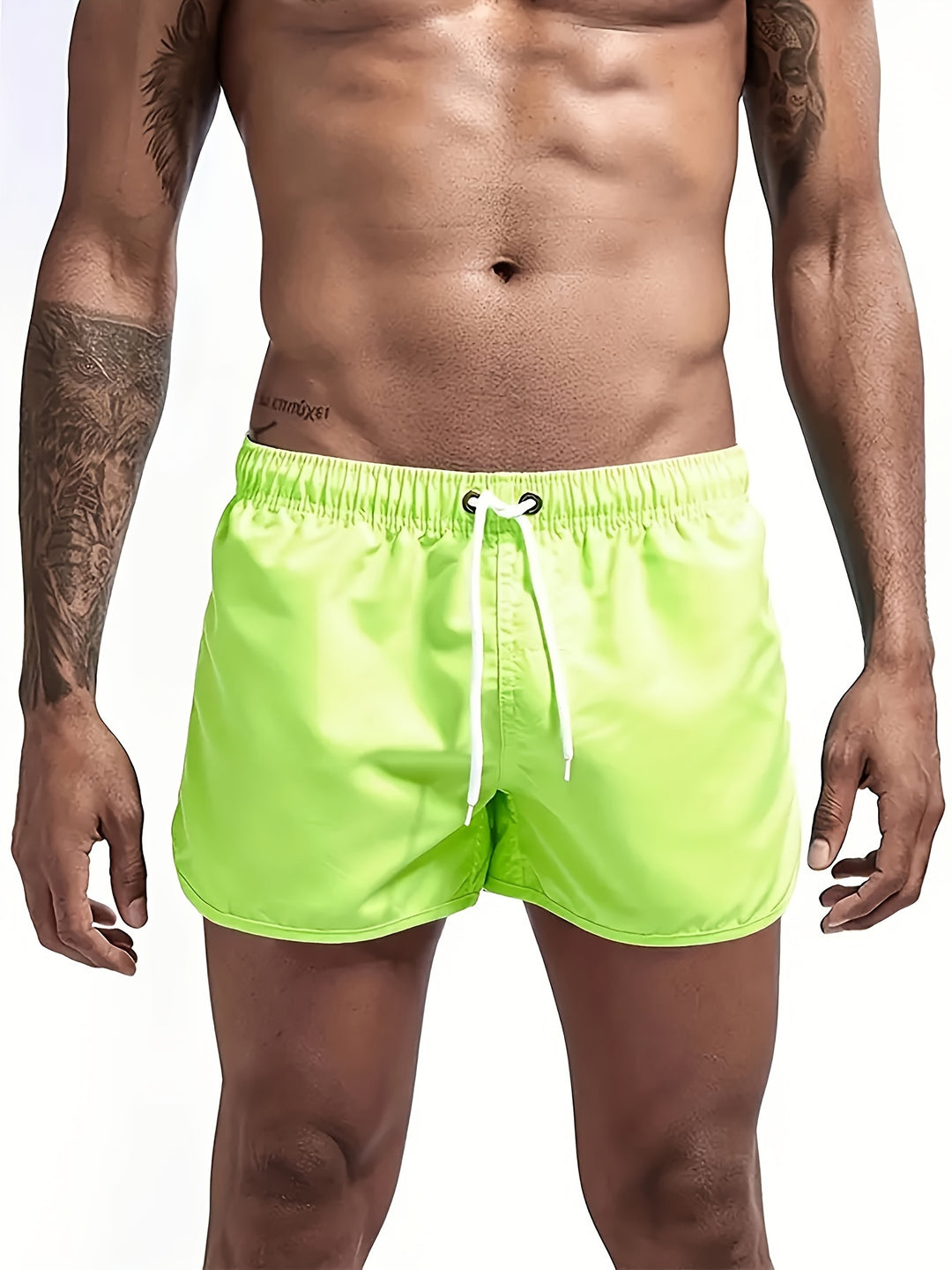 Bauluvio - Unifarbene Strandshorts für Männer