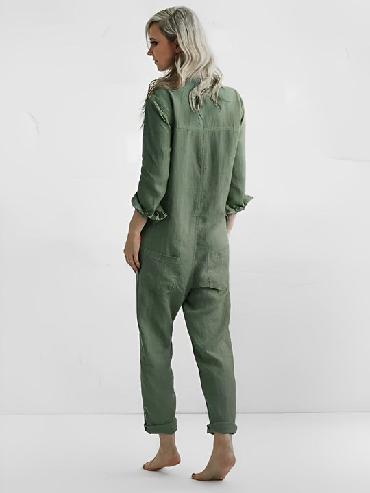 Bauluvio - Stylischer grüner Jumpsuit