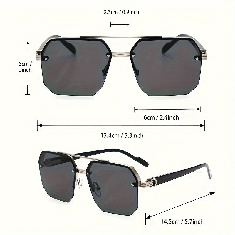 Bauluvio - Vintage Double Lens Sonnenbrille für Frauen