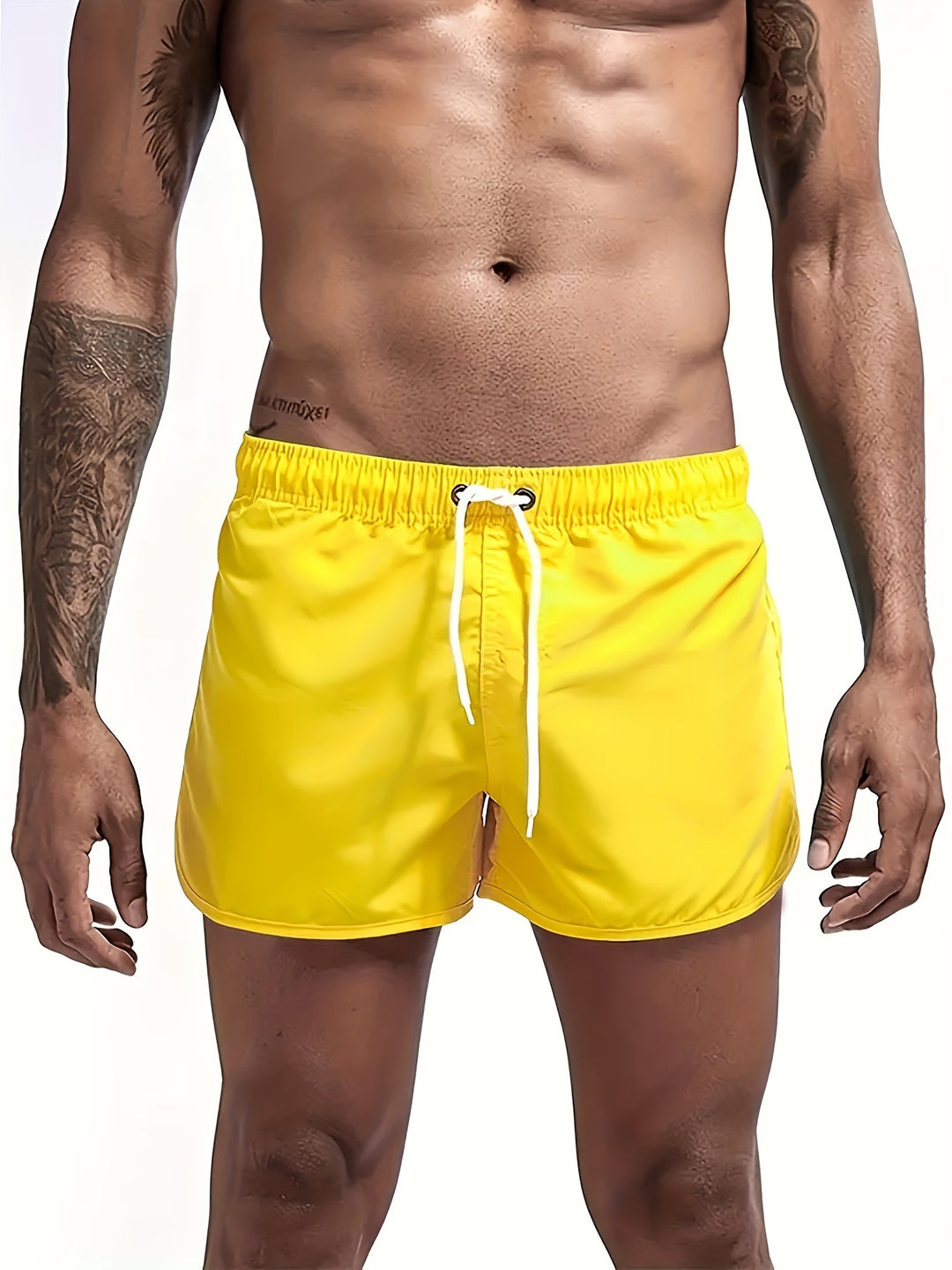 Bauluvio - Unifarbene Strandshorts für Männer