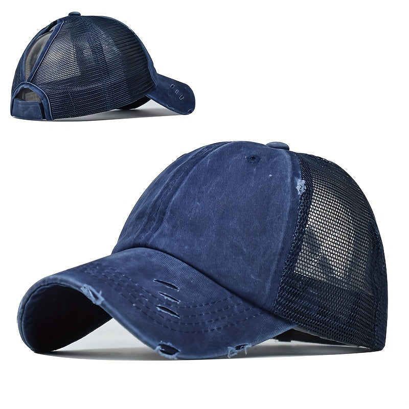 Bauluvio - Pferdeschwanz Mesh Trucker Kappe