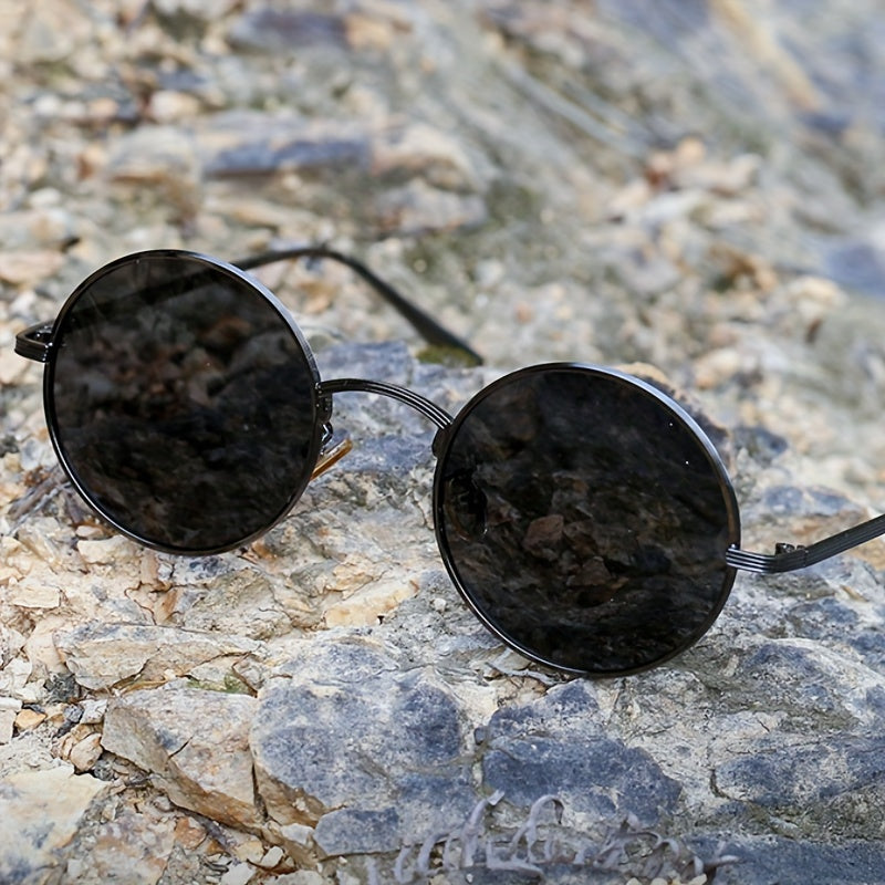 Bauluvio - Runde Vintage-Sonnenbrille für Frauen