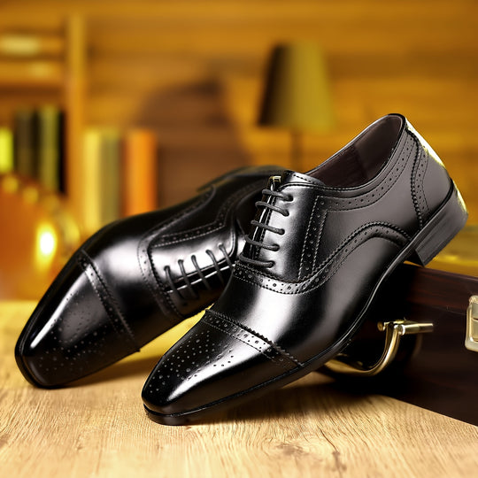 Bauluvio - Men's Cap-toe Oxford Shoes