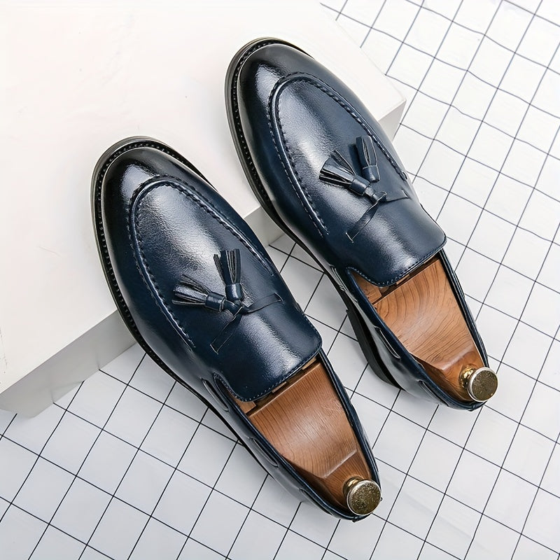 Bauluvio - Vintage Kunstleder Loafer für Männer