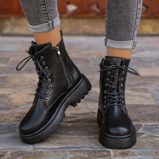 Damen Schnürstiefel Combat Boots