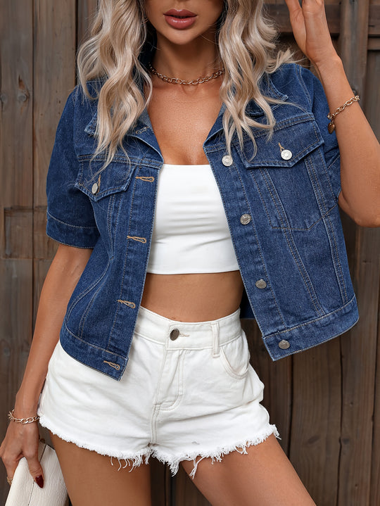 Retro Style Denim Jacke für Frauen